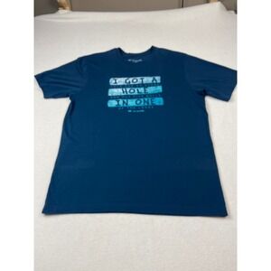 TravisMathew T-Shirt Men's L Blue Golf Graphic Tee Hole in 1 Funny Shirt Casual‎